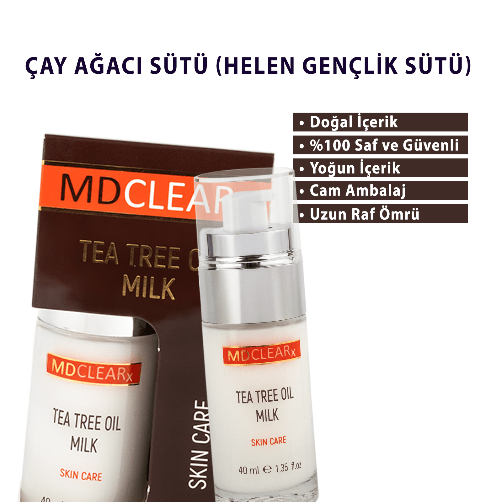 Akne Karşıtı Set (HELEN GENÇLİK SÜTÜ + ÇAY AĞACI YAĞI MAX) - Görsel 8